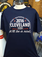 2016 RNC Cleveland, T-Shirt (XXLarge, Navy Blue)